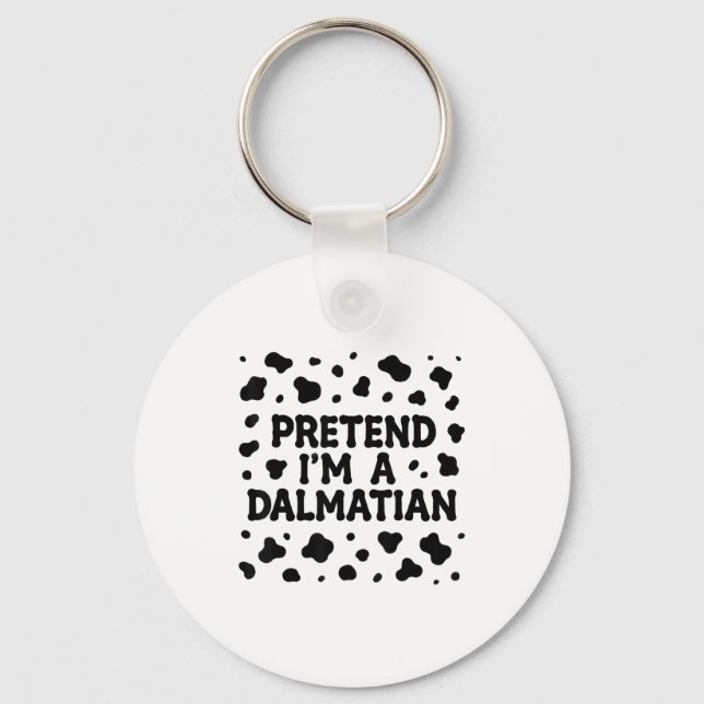 Chaveiro Funny Pretend I'm A Dalmatian Dog Lazy Halloween D (Frente)
