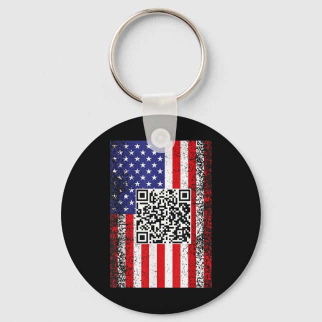 Chaveiro Funny Qr Presidente Trump Code Dance (Frente)