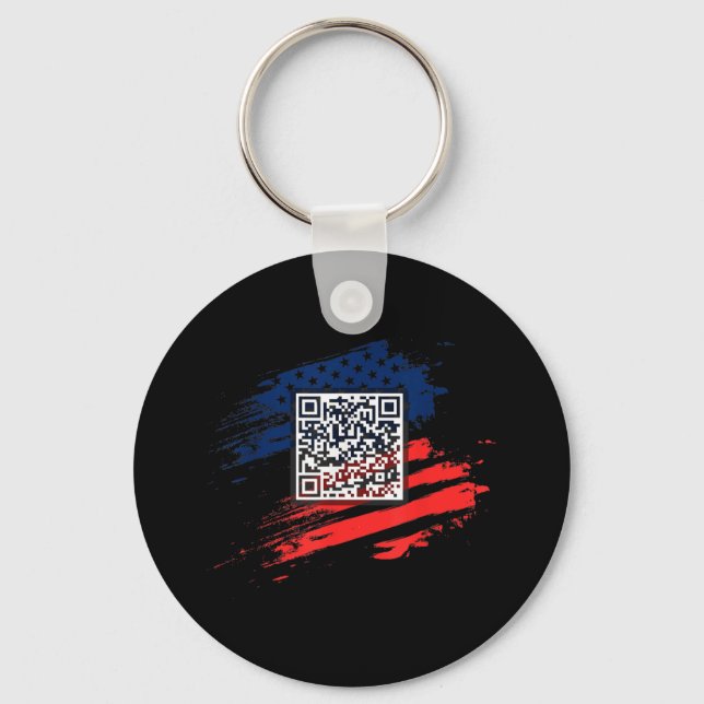 Chaveiro Funny Qr Presidente Trump Dance Code (Frente)