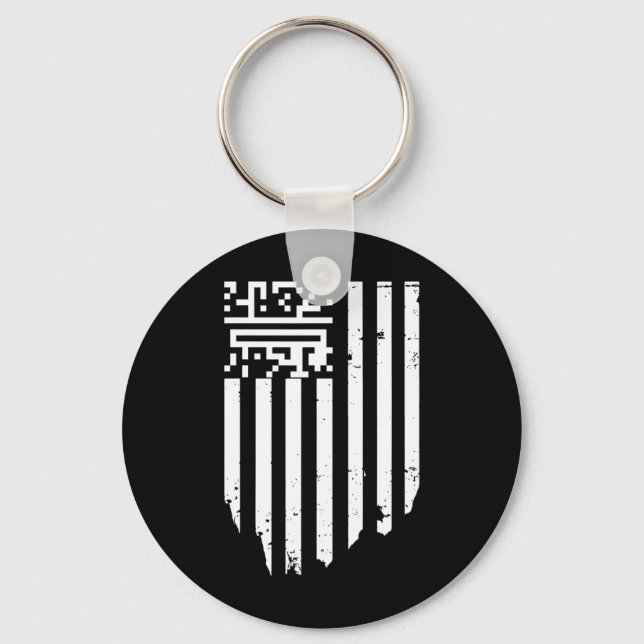 Chaveiro Funny Qr Presidente Trump Dance Code (Frente)