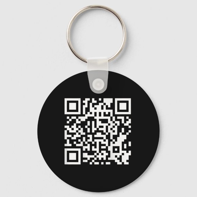 Chaveiro Funny Qr Presidente Trump Dance Code (em Byck) 5 (Frente)