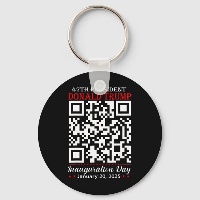 Chaveiro Funny Qr Presidente Trump Dance Code Inauguração D (Frente)