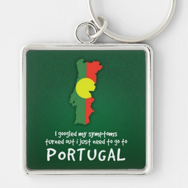 Chaveiro Funny Quote I Googled My Symptoms Portugal (Frente)