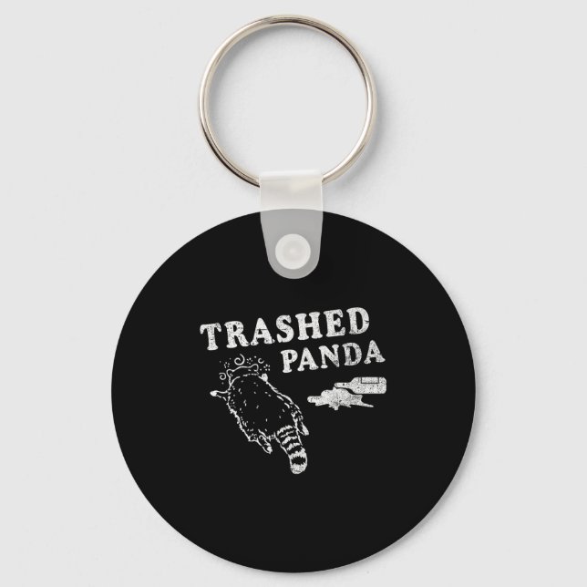 Chaveiro Funny Raccoon,trashed Panda For Him Men, Women  (Frente)