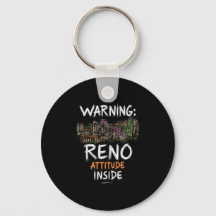 Chaveiro Funny Reno Nevada Night Skyline Vintage Tank Top_2