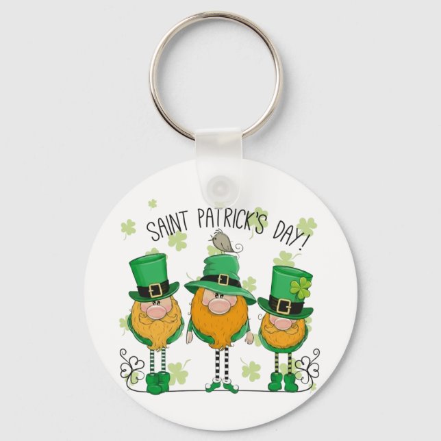 Chaveiro Funny Saint Patrick's Day T-Shirt Irish Shamrock (Frente)