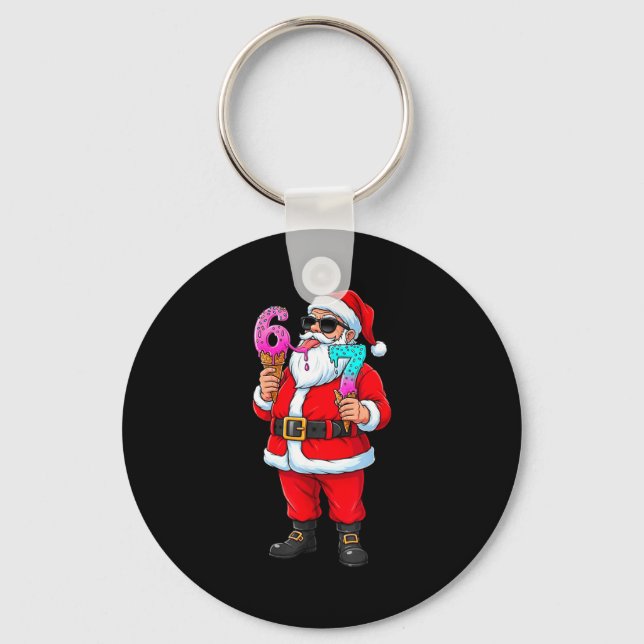 Chaveiro Funny Santa 67 Ice Cream Christmas Drip Xmas Teens (Frente)