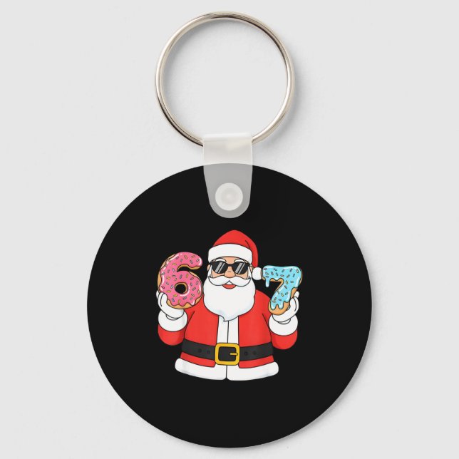 Chaveiro Funny Santa Six Seven 67 Ice Cream Drip Christmas  (Frente)