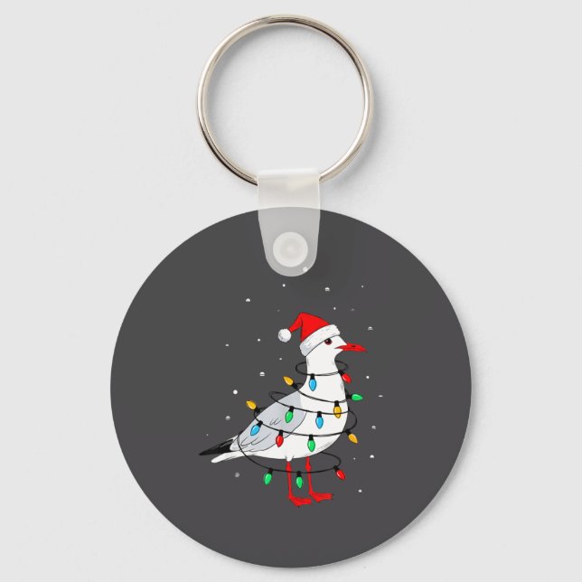 Chaveiro Funny Seagull Bird Christmas Animal Lover  (Frente)