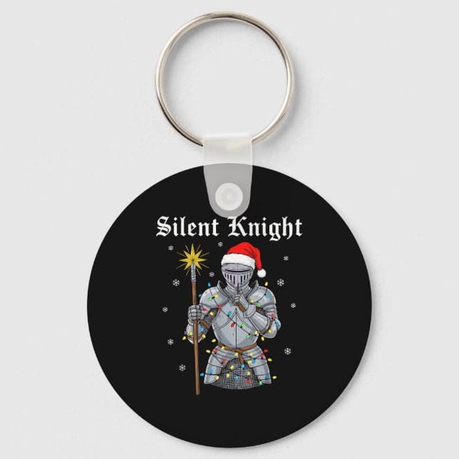 Chaveiro Funny Silent Santa Knight Medieval Christmas Warri (Frente)