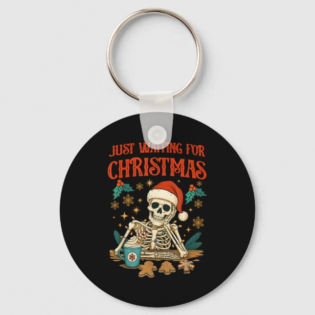 Chaveiro Funny Skeleton Christmas  (Frente)