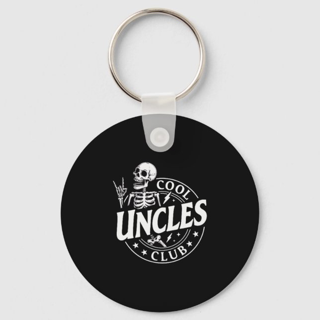 Chaveiro Funny Skeleton Cool Uncles Club New Uncle Men  (Frente)
