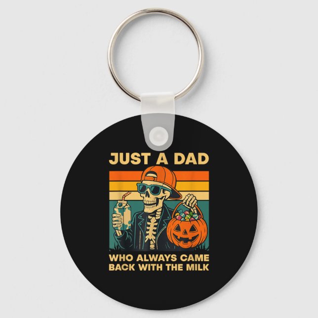 Chaveiro Funny Skeleton Dad Quote Retro Gift For Father’s D (Frente)