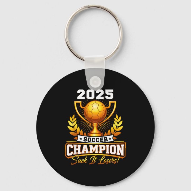 Chaveiro Funny Soccer Champion 2025 Trophy  (Frente)
