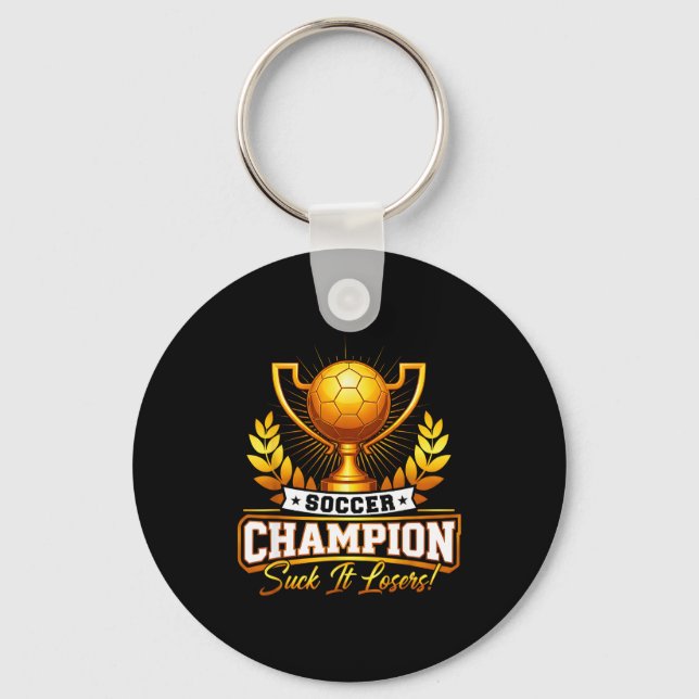 Chaveiro Funny Soccer Champion Trophy  (Frente)