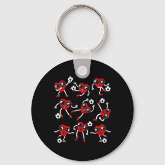 Chaveiro Funny Soccer Footll Boys Men Women Soccer Player S