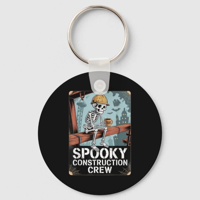 Chaveiro Funny Soky Skeleton Trabalha na Construção do Dia  (Frente)