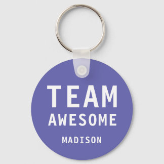 Chaveiro Funny Team Awesome Purple Personalized Name