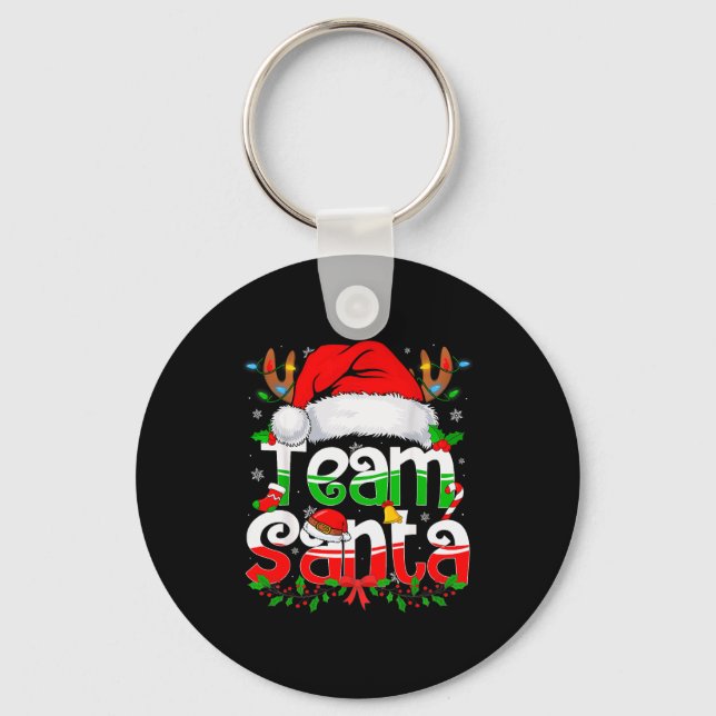 Chaveiro Funny Team Santa Claus Christmas Family Matching P (Frente)