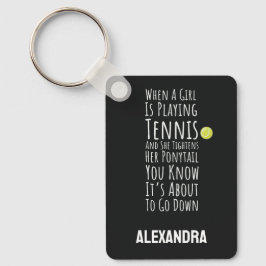 Chaveiro Funny Tennis Teen Girls Her Kids Sports Women