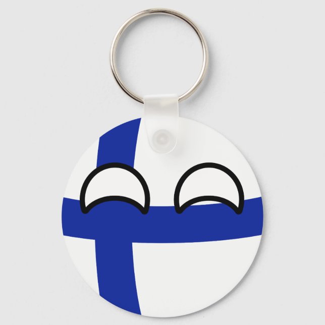 Chaveiro Funny Trending Geeky Finland Countryball (Frente)