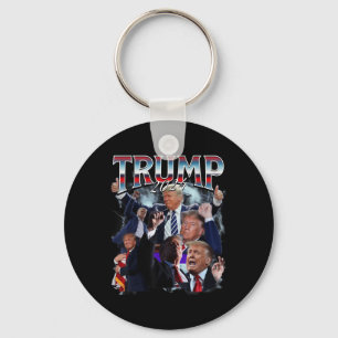 Chaveiro Funny Trump 2024 Campaign 90s Rap Trendy Bootleg