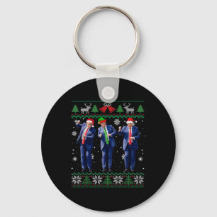 Chaveiro Funny Trump Dance Xmas Presidente 47 No Natal Dos 