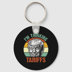 Chaveiro Funny Trump Tarifa - Estou Pensando em Tarifas Pol