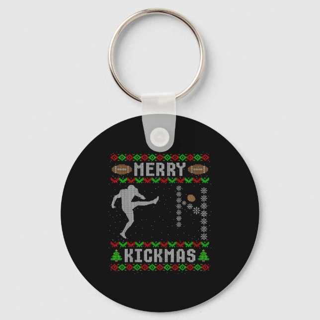 Chaveiro Funny Ugly Christmas Football Srt Team Kicker  (Frente)