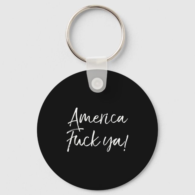 Chaveiro Funny Usa Quote American Saying Joke Gift America  (Frente)