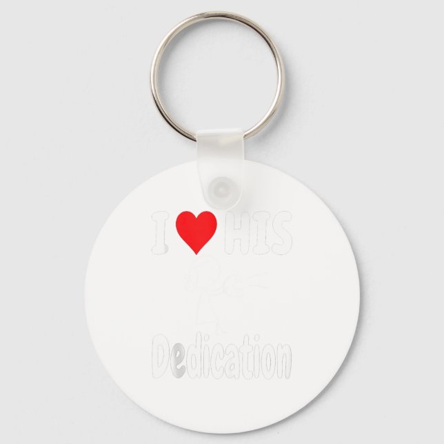 Chaveiro Funny Valentine's Day Couple Matching I Love His D (Frente)