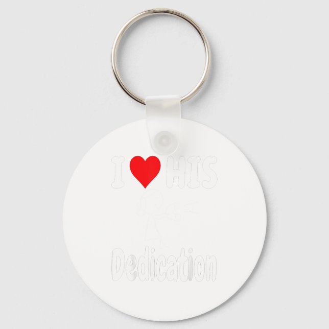 Chaveiro Funny Valentine's Day Couple Matching I Love His D (Frente)