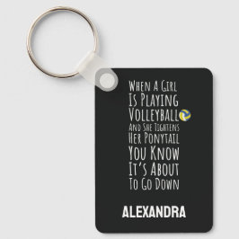 Chaveiro Funny Volleyball Team Player Sports Teen Girls