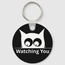 Funny Watching You Cat Cute Minimal
