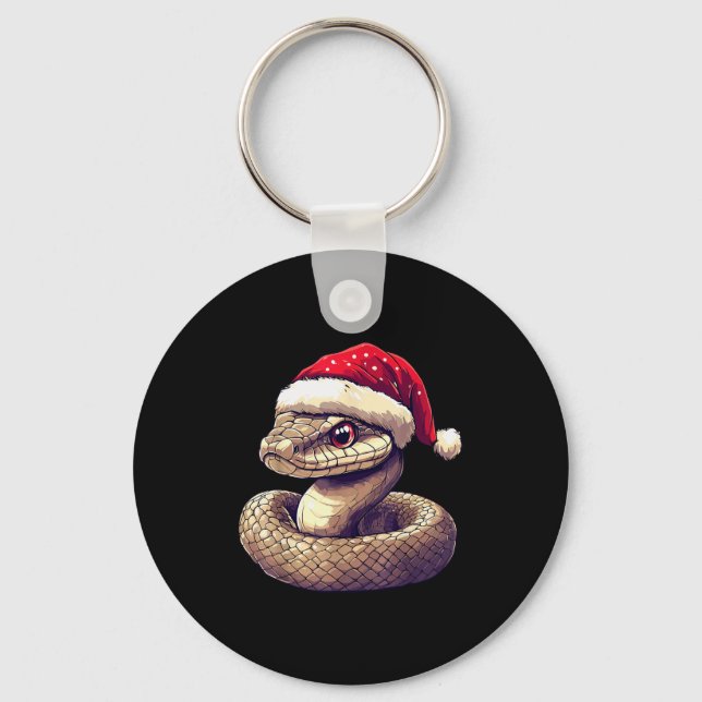 Chaveiro Funny Xmas Snake Lovers Christmas Pajama Snake San (Frente)