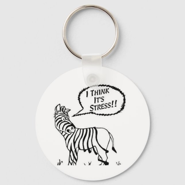 Chaveiro Funny Zebra Key-Chain (Frente)