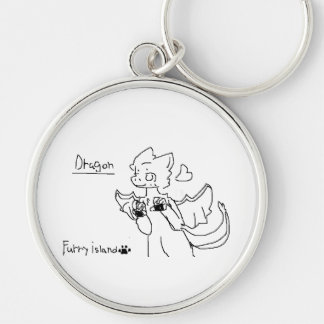 Chaveiro furry dragon key ring