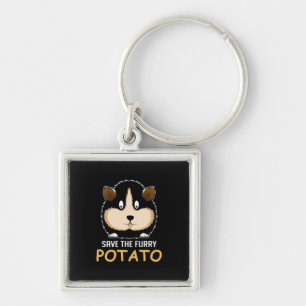 Chaveiro Furry Potato Guiné Proprietário de Porcos