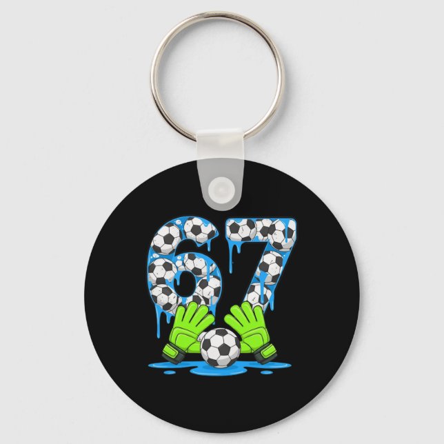 Chaveiro Futebol 67 Seis Sete Geração Alpha Meme Gotejament (Frente)