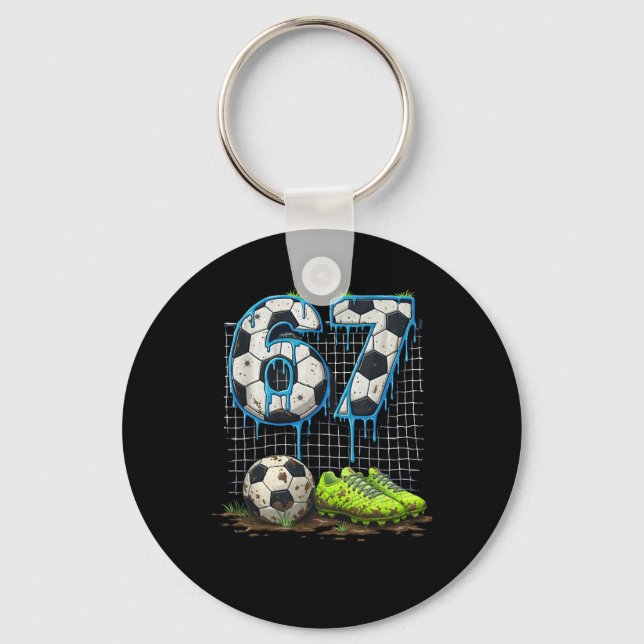 Chaveiro Futebol 67 Seis Sete Meme Divertido da Geração Alp (Frente)