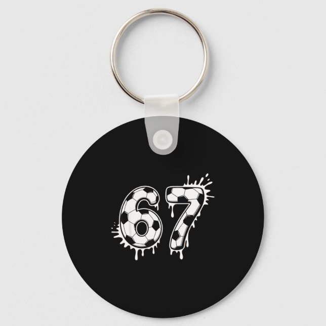 Chaveiro Futebol 67 Seis Sete Meme Divertido Gen Alpha Drip (Frente)