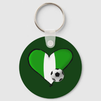 Chaveiro Futebol ama estilo nigeriano - Naija bandeira cora