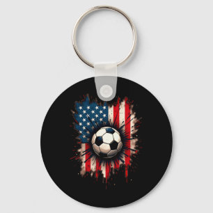 Chaveiro Futebol Bandeira Americana Patriota 
