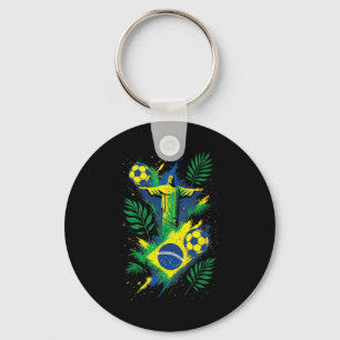 Chaveiro Futebol Brasil Pé Cristo Rio Cultura