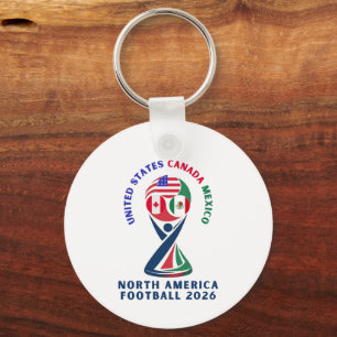 Chaveiro Futebol da América do Norte 2026 EUA Canadá Méxi