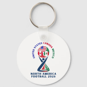 Chaveiro Futebol da América do Norte 2026 EUA Canadá Méxi