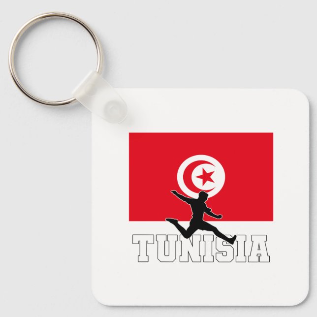 Chaveiro Futebol da Tunísia - seleção nacional de futebol (Frente)