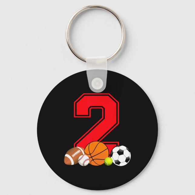 Chaveiro Futebol de baseball com 2 anos (Frente)