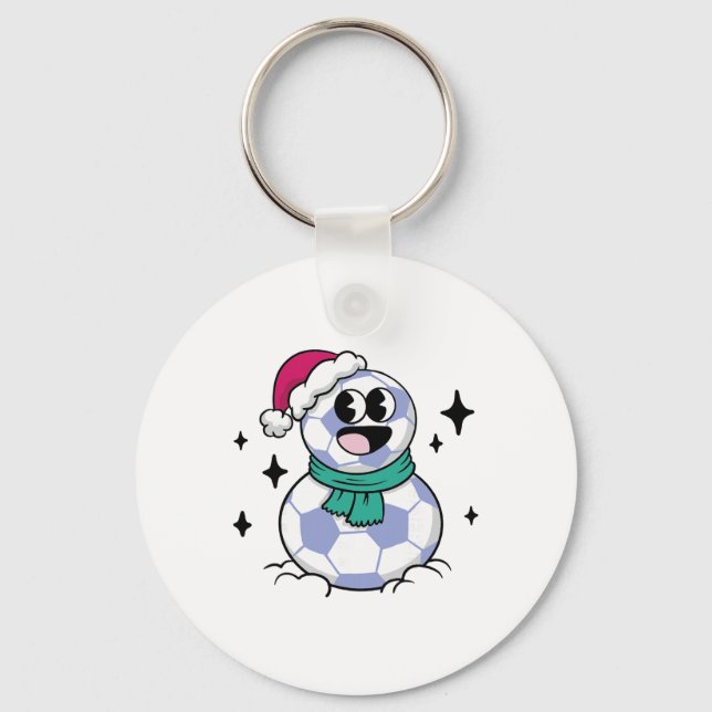 Chaveiro Futebol de Boneco de Neve  (Frente)