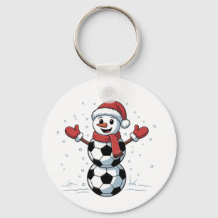 Chaveiro Futebol de Boneco de Neve Natal Papai Noel Beisebo